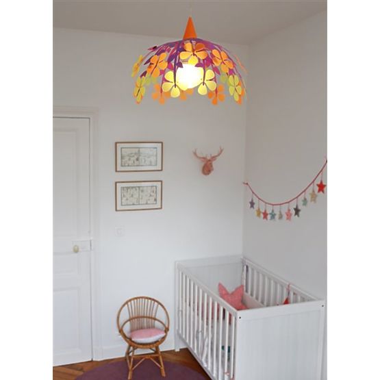 Gyerek lámpa - virágok - különböző színek