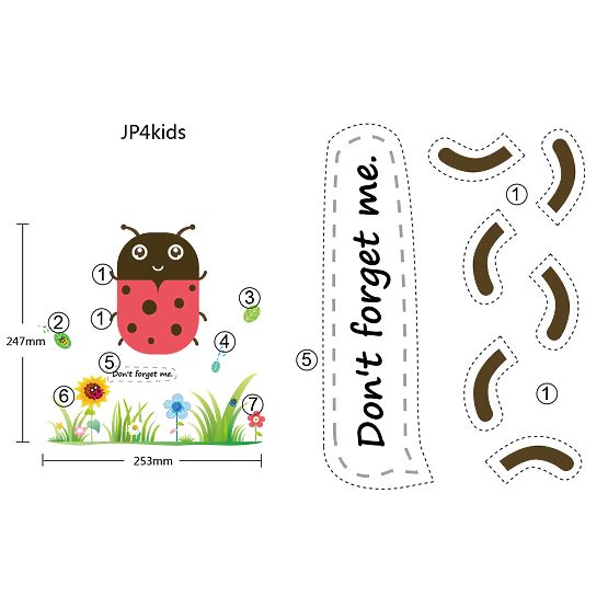 Gyerek LED éjjeli lámpa - katicabogár