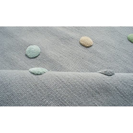 Gyerek pöttyös szőnyeg - szürke