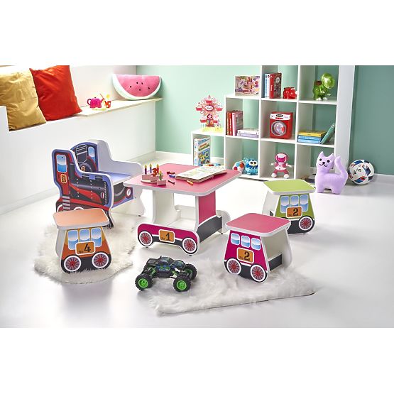 Gyerek puff LOKOMO - zöld