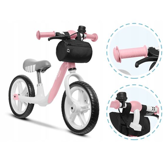 Gyermek kidobó Arie kézifékkel - rózsaszín-szürke