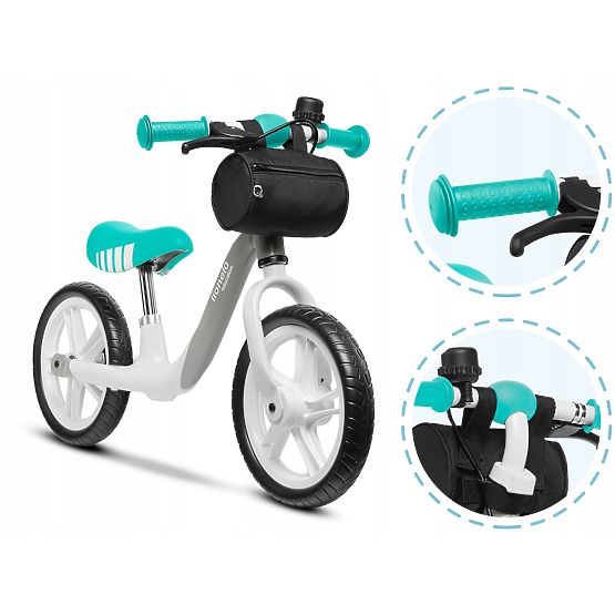 Gyermek kidobó Arie kézifékkel - szürke-zöld