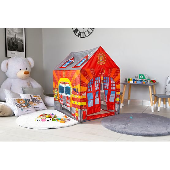 Gyerek sátor alagúttal tűzoltóállomás játszótér IPLAY