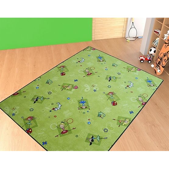 Gyerek szőnyeg - balerinák - zöld