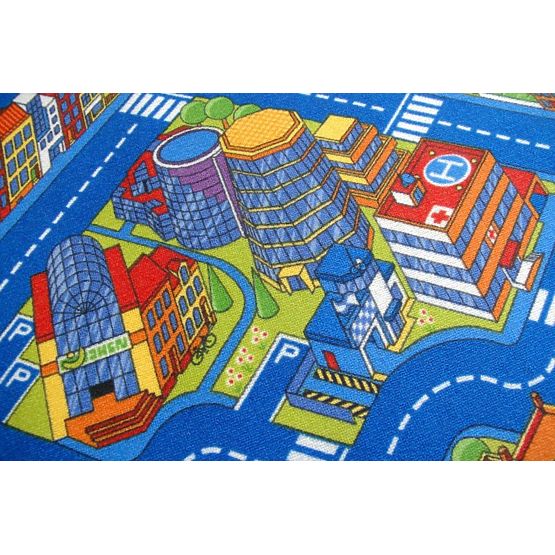 Gyerek szőnyeg BIG CITY - kék