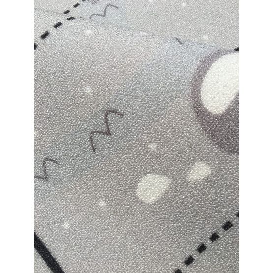 Gyerek szőnyeg - kincses térkép - ezüst-szürke