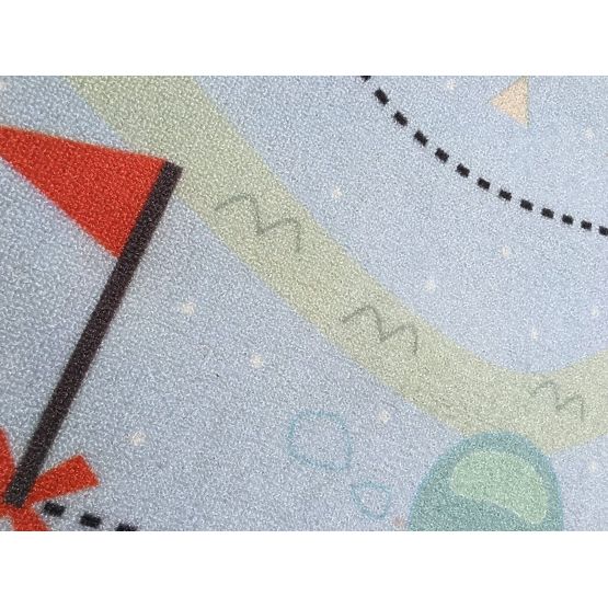 Gyerek szőnyeg - kincses térkép - kék