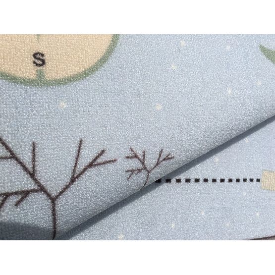 Gyerek szőnyeg - kincses térkép - kék