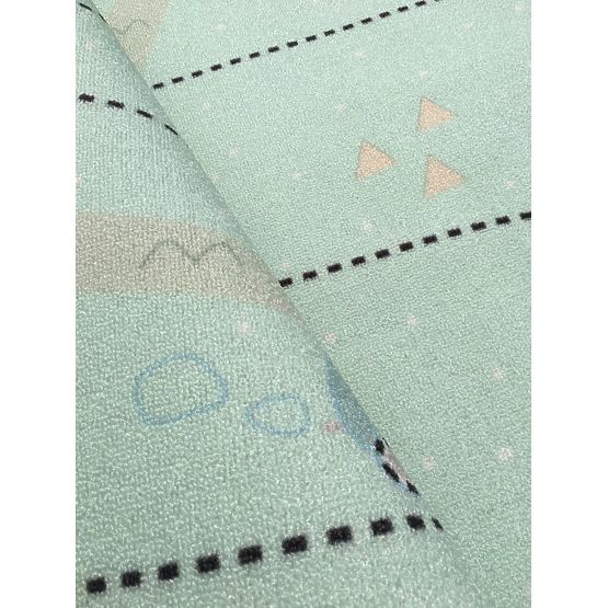 Gyerek szőnyeg - kincses térkép - mentazöld