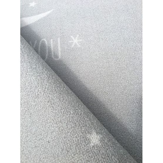 Gyerek szőnyeg LOVE YOU MOON - ezüst-szürke/fehér