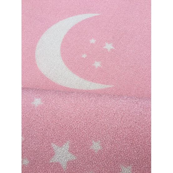 Gyerek szőnyeg LOVE YOU MOON - rózsaszín/fehér