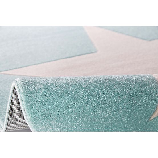 Gyerek szőnyeg STARS - mentazöld-fehér