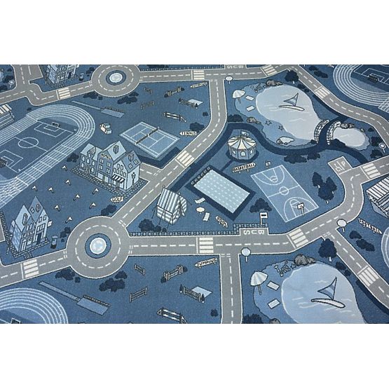 Gyerek szőnyeg STREET - kék