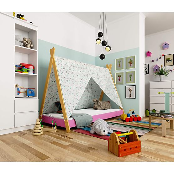 Gyerekágy 160x80 GEM matraccal rózsaszín