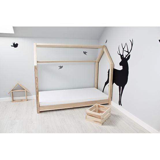 Gyerekágy házikó - natúr