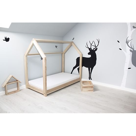 Gyerekágy házikó - natúr