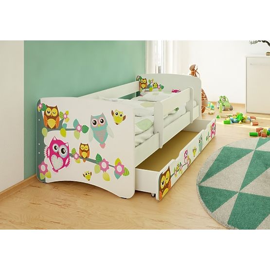 Gyerekágy leesésgátlóval - baglyocskák