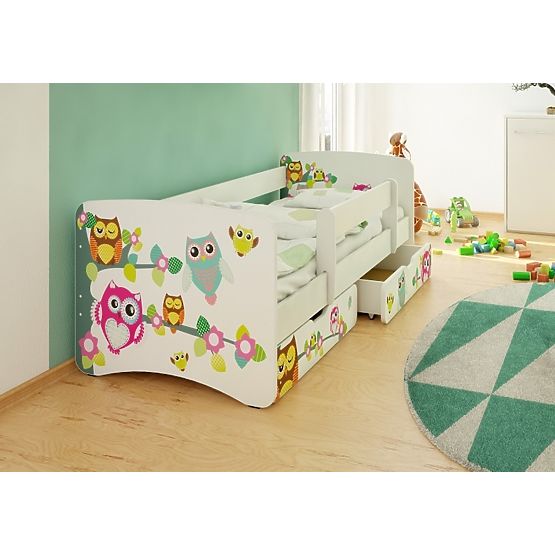 Gyerekágy leesésgátlóval - baglyocskák