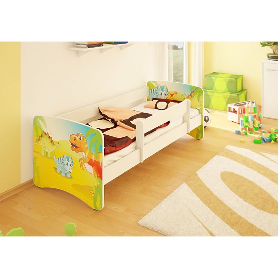 Gyerekágy leesésgátlóval - dínó