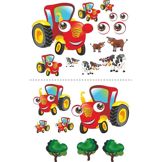 Gyerekágy leesésgátlóval - traktor