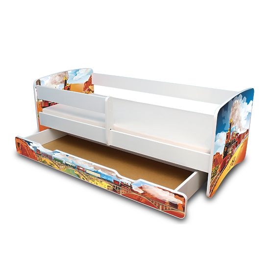 Gyerekágy leesesgátlóval - vonat