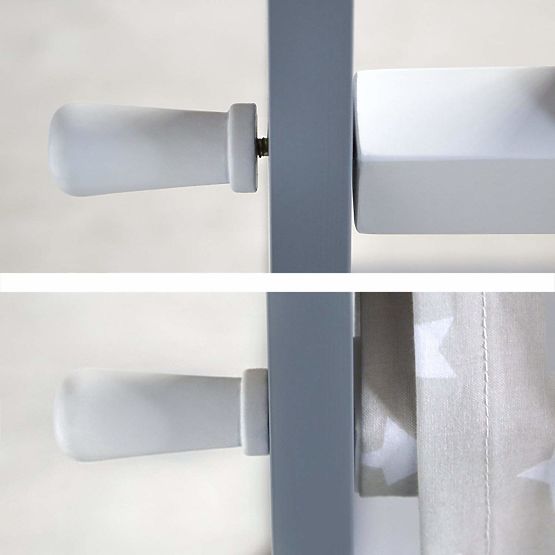 Gyerekágy Teepee - fehér-szürke