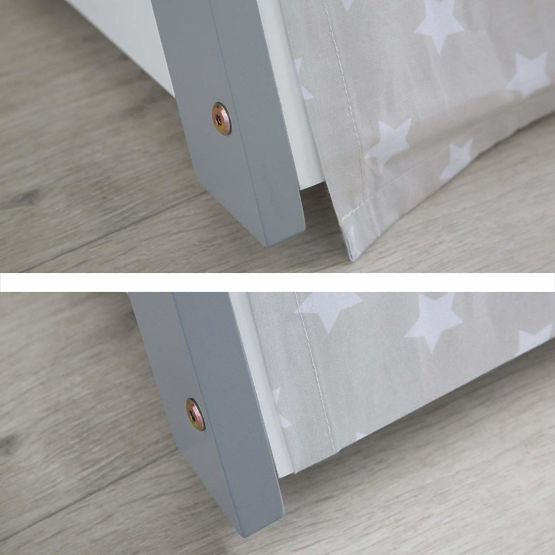 Gyerekágy Teepee - fehér-szürke