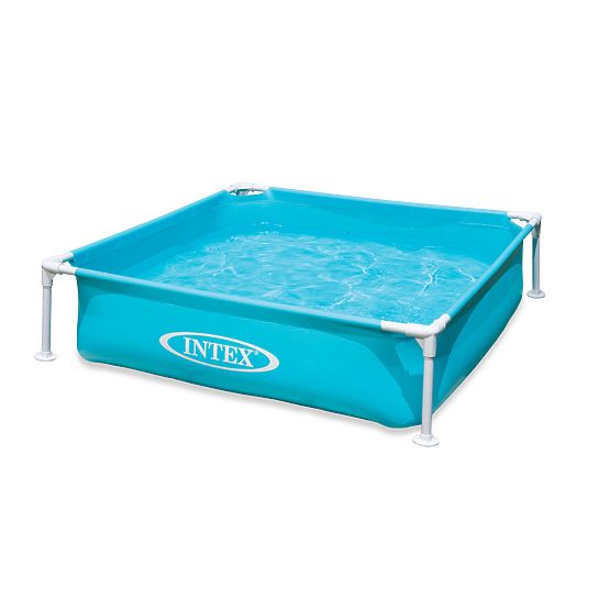 Gyerekeknek szánt négyzet alakú keretes medence 122x122x30 cm INTEX 57173