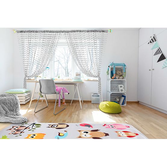 Gyerekszoba függöny Baby Ball - silver