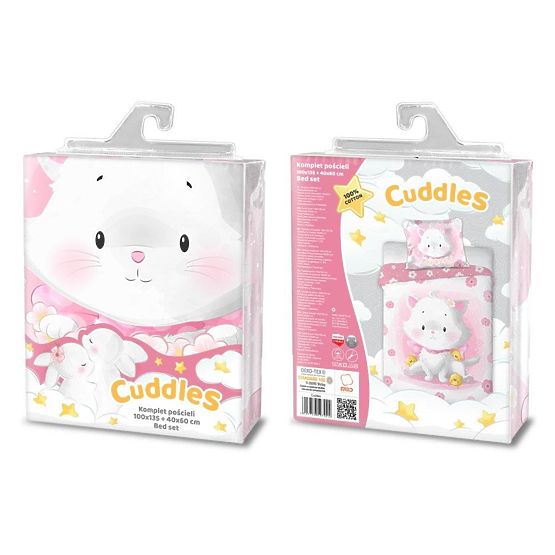 Gyermek ágynemű 135x100 cm + 60x40 cm Cica