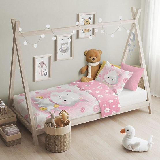 Gyermek ágynemű 135x100 cm + 60x40 cm Cica