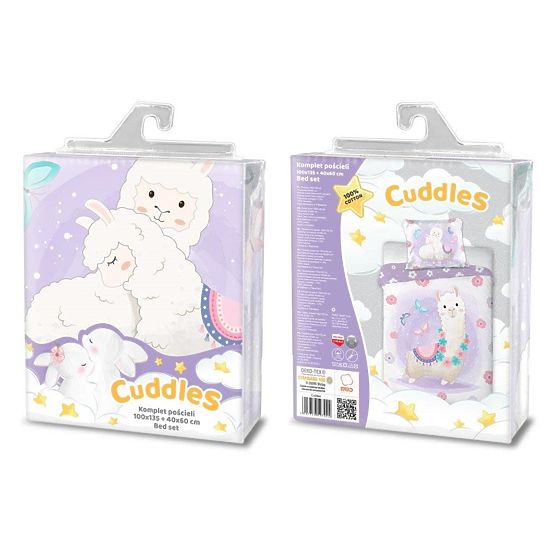 Gyermek ágynemű 135x100 cm + 60x40 cm Lama