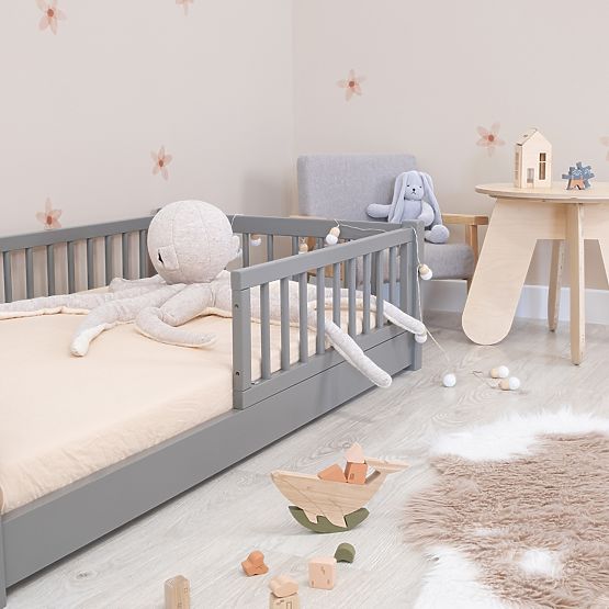 Montessori Ourbaby gyerek alacsony ágy - szürke