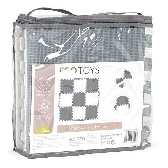 Gyermek habszivacs szőnyeg - szürke