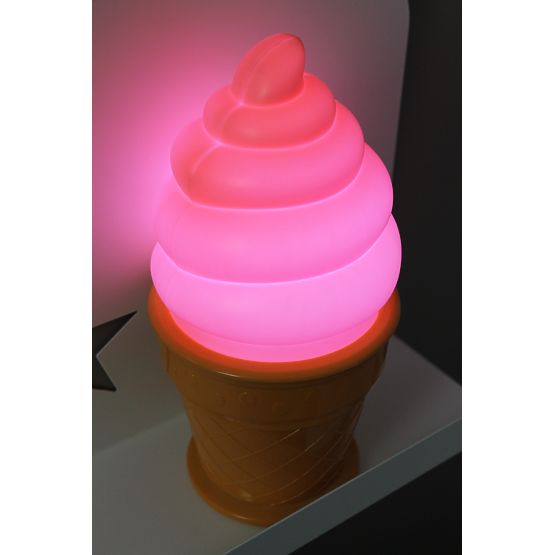 Gyermek LED lámpa - fagylalt - különböző színek