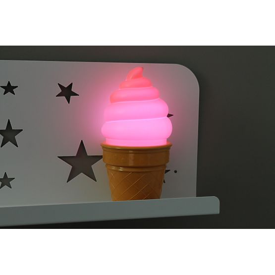 Gyermek LED lámpa - fagylalt - különböző színek