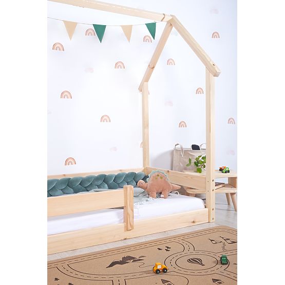 Gyermek Montessori ágy Kéményház - natúr