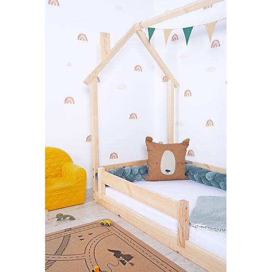 Gyermek Montessori ágy Kéményház - natúr