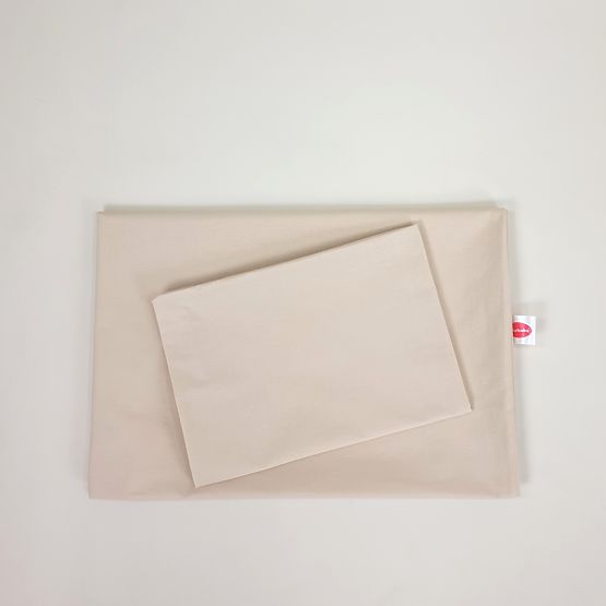 Gyermek pamut ágynemű 100x135 cm - bézs