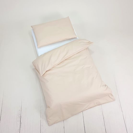 Gyermek pamut ágynemű 100x135 cm - bézs