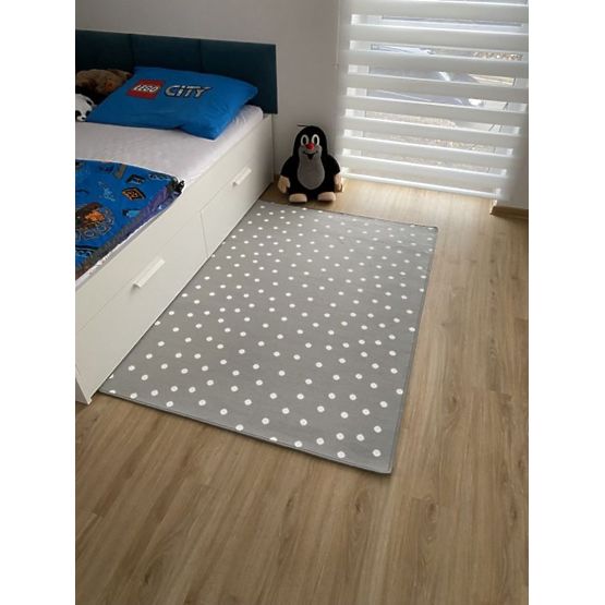 Gyermek szőnyeg Dots - szürke