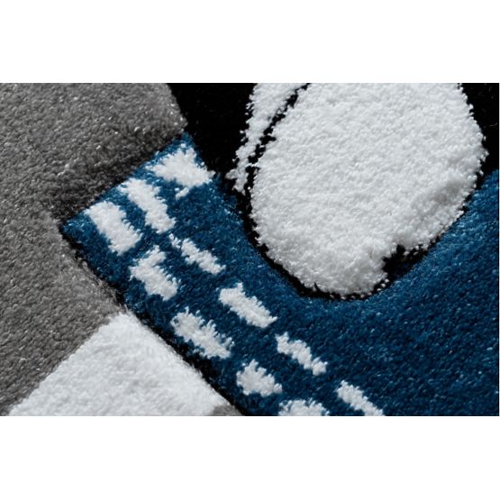 Gyermek szőnyeg PETIT - Bulldog - szürke-fehér