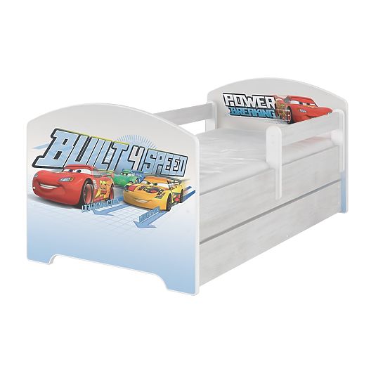 Gyermekek ágy  akadály - Cars 2 - lakberendezési tárgyak norvég fenyő