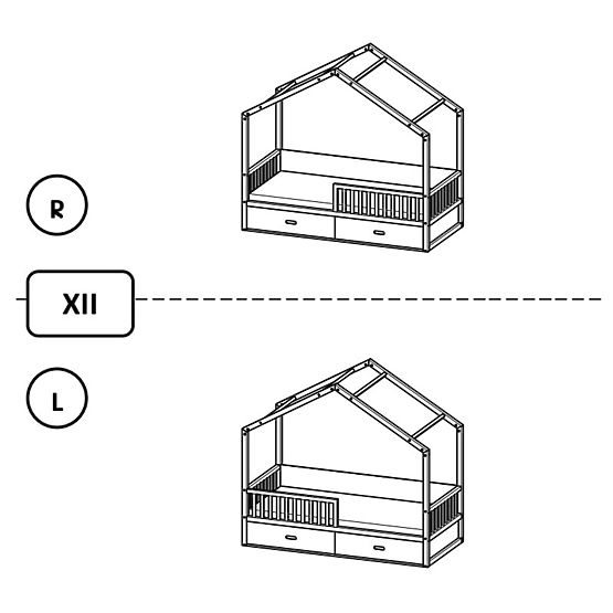 Viktor házikóágy - 200x90 cm