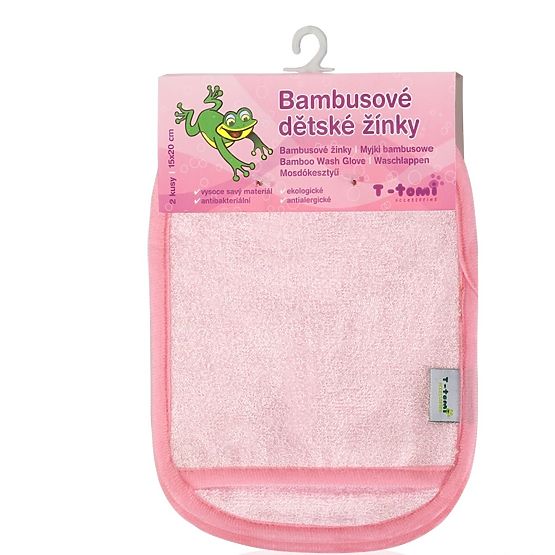 Gyermekek bambusz fürdető ruha - kesztyű