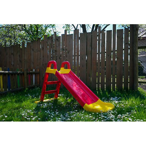 Gyermek csúszda Happy 140 cm - piros-sárga