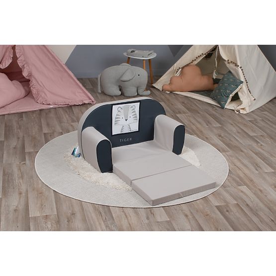 Gyermek kanapé Tigřík - szürke