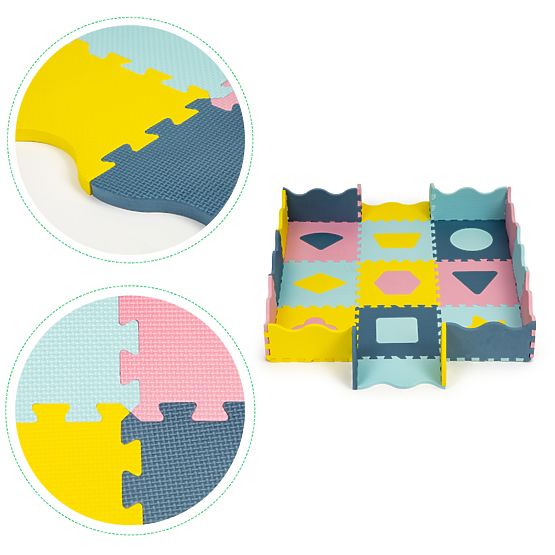 Habszőnyeg - puzzle pasztell színekben