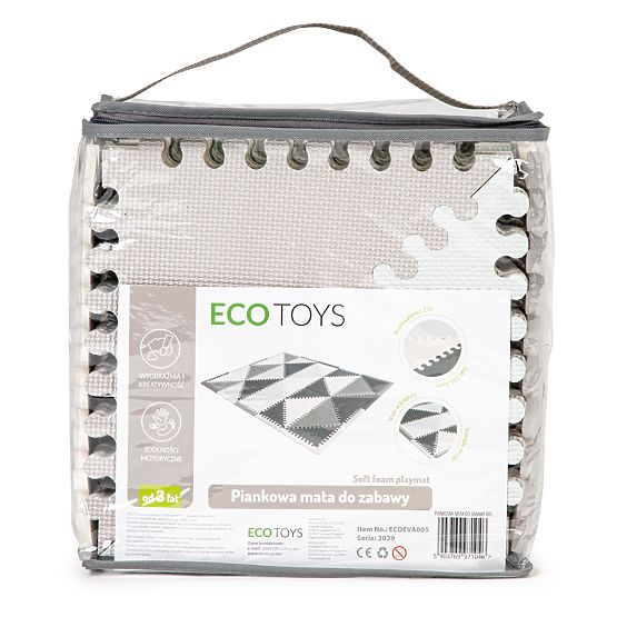 Habokból készült oktató szőnyeg eva puzzle 20db 127x157cm ECOTOYS
