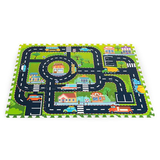 Habpárna gyerekeknek puzzle város utcák utak IPLAY